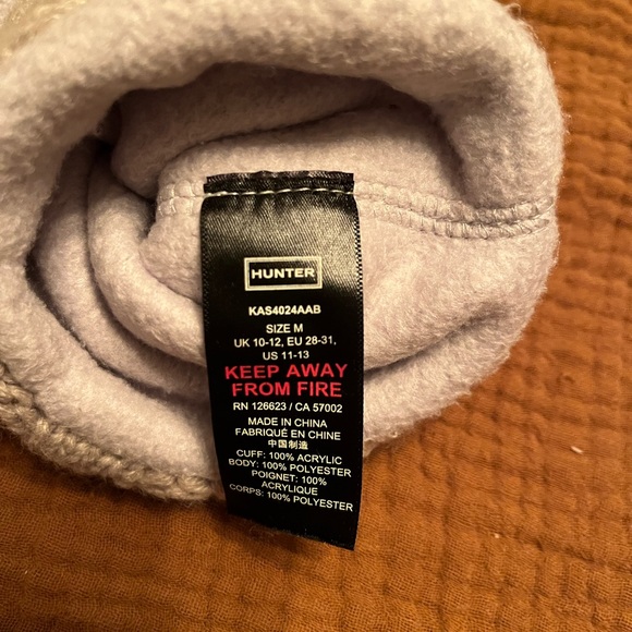 Hunter Kids Soft Gray Boot Liner Sock - Picture 2 of 2